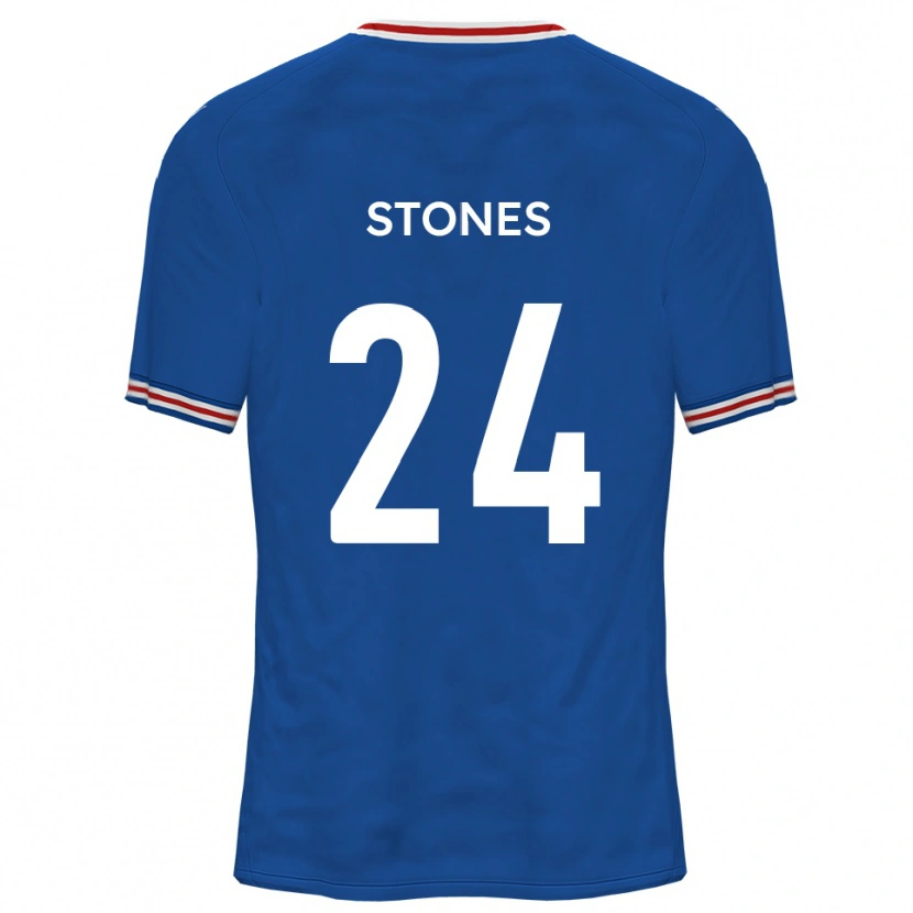 Danxen Kinderen Josh Stones #24 Dodger Blue Uitshirt Uittenue 2025/26 T-Shirt