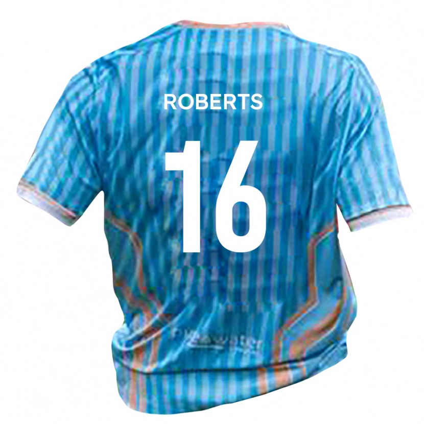 Danxen Kinderen Tyler Roberts #16 Zwart Goud Uitshirt Uittenue 2025/26 T-Shirt