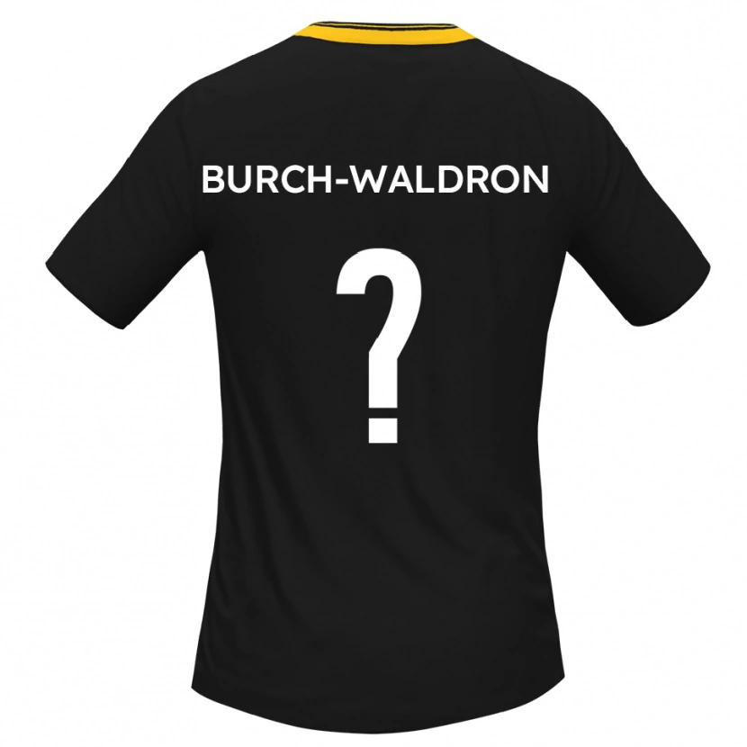 Danxen Kinderen K'shaela Burch-Waldron #0 Zwart Geel Uitshirt Uittenue 2025/26 T-Shirt