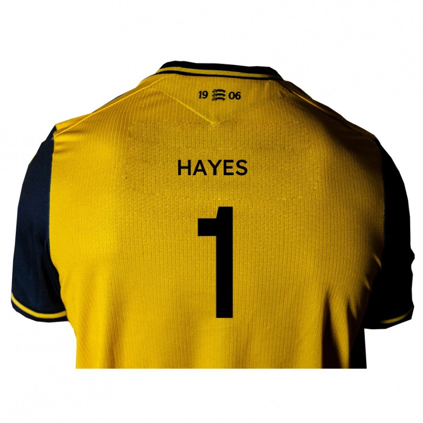 Danxen Kinderen Nick Hayes #1 Geel Zwart Uitshirt Uittenue 2025/26 T-Shirt