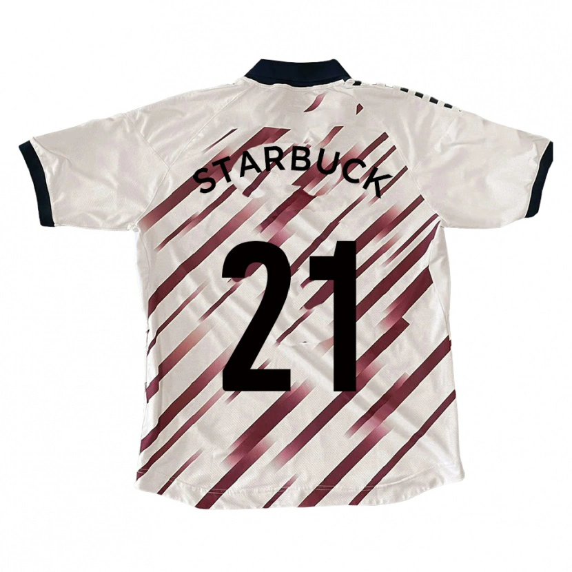 Danxen Kinderen Joe Starbuck #21 Wit Rood Uitshirt Uittenue 2025/26 T-Shirt