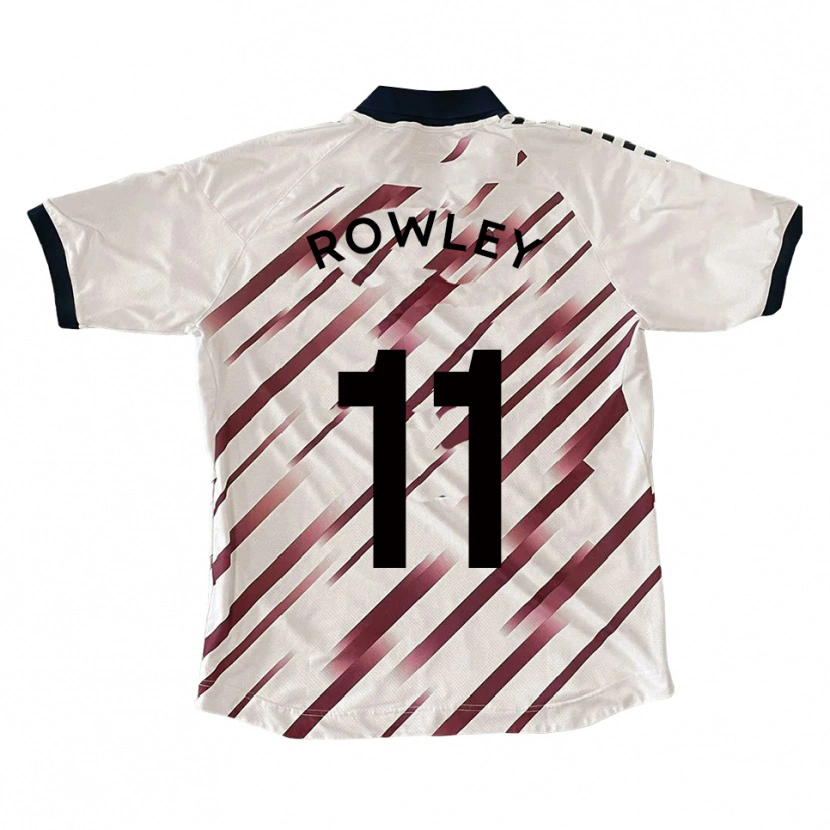 Danxen Kinderen Joe Rowley #11 Wit Rood Uitshirt Uittenue 2025/26 T-Shirt
