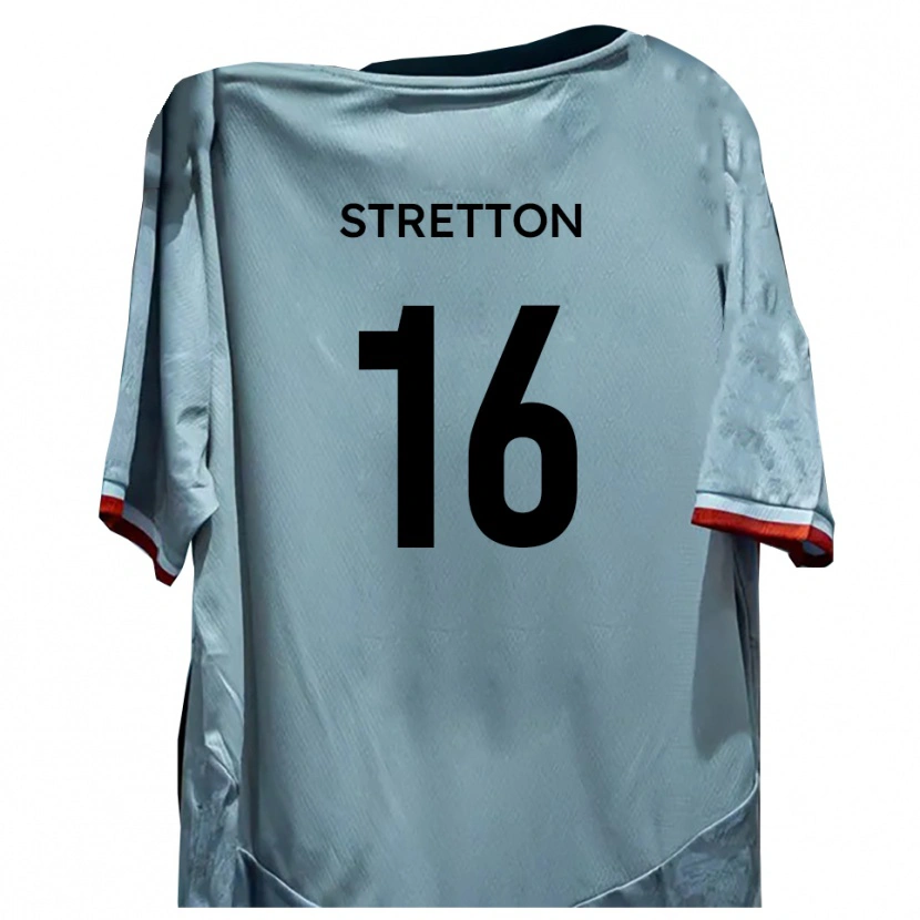 Danxen Kinderen Jack Stretton #16 Wit Zwart Uitshirt Uittenue 2025/26 T-Shirt
