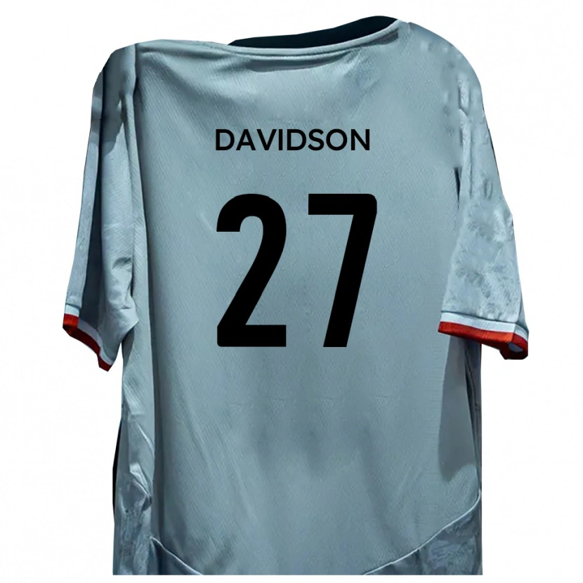 Danxen Kinderen Mani Davidson #27 Wit Zwart Uitshirt Uittenue 2025/26 T-Shirt