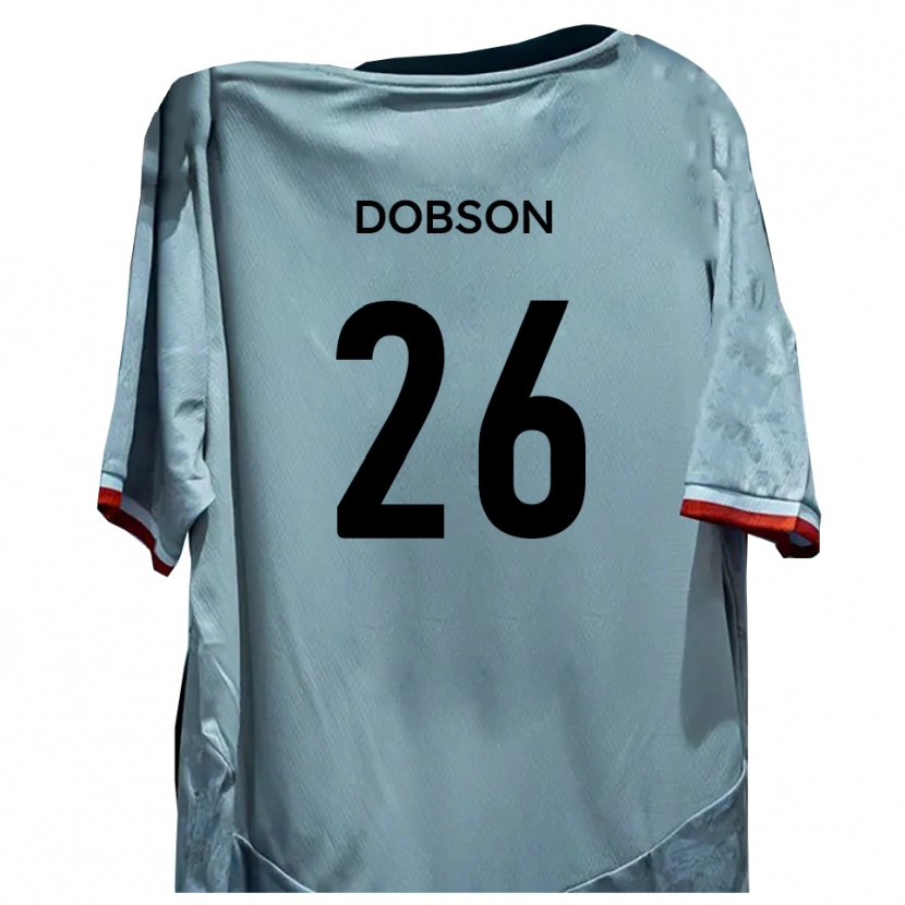 Danxen Kinderen Lennon Dobson #26 Wit Zwart Uitshirt Uittenue 2025/26 T-Shirt