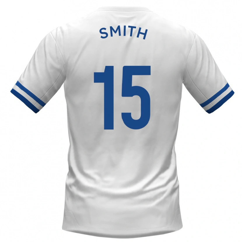 Danxen Kinderen Will Smith #15 Wit Blauw Uitshirt Uittenue 2025/26 T-Shirt