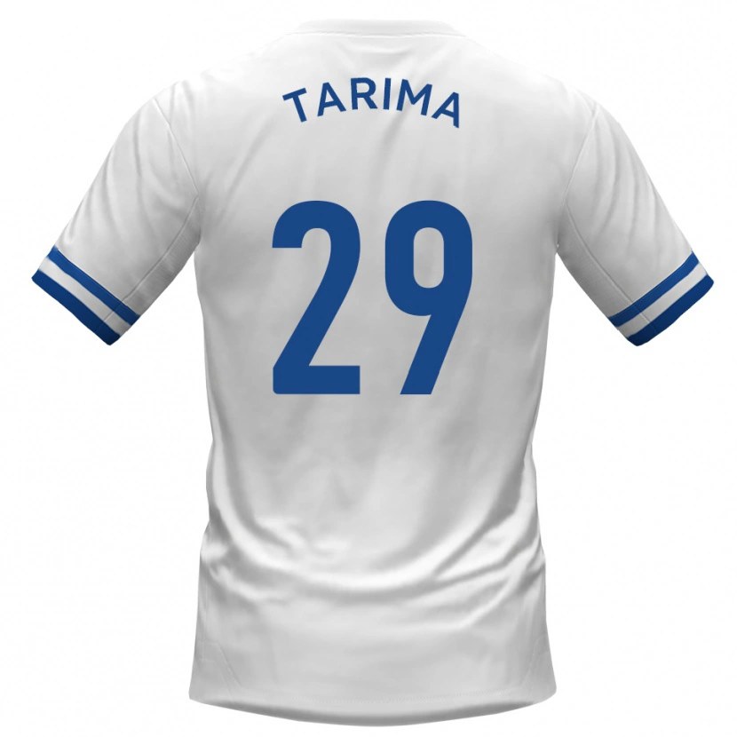 Danxen Kinderen Sean Tarima #29 Wit Blauw Uitshirt Uittenue 2025/26 T-Shirt