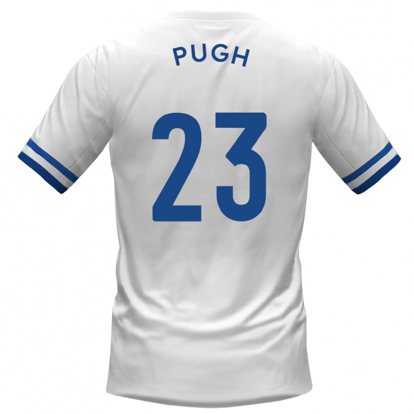 Danxen Kinderen Tom Pugh #23 Wit Blauw Uitshirt Uittenue 2025/26 T-Shirt