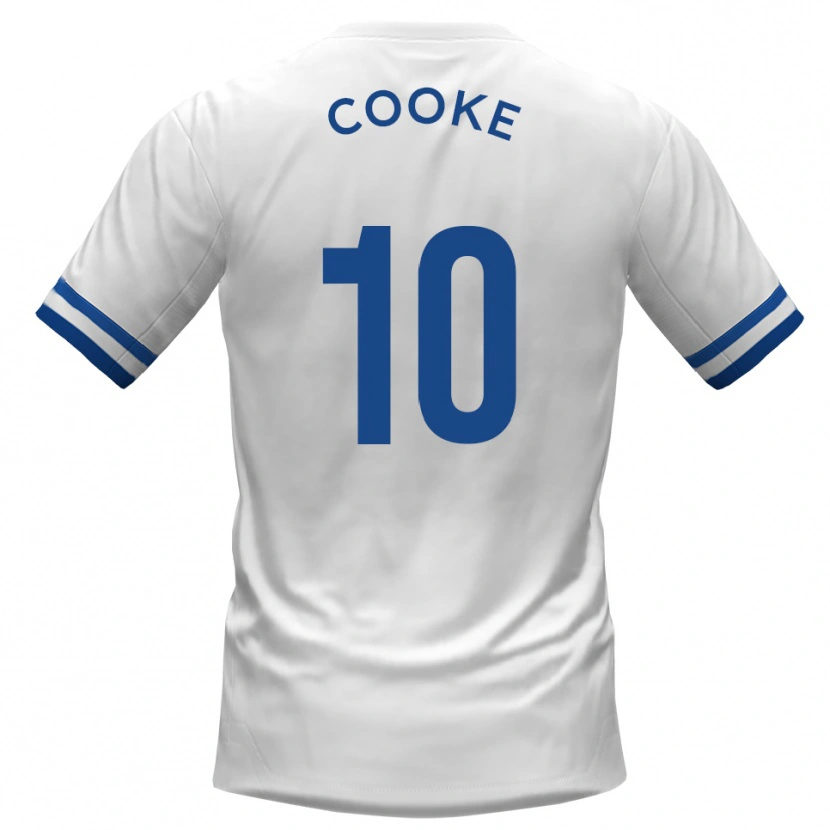 Danxen Kinderen Jamie Cooke #10 Wit Blauw Uitshirt Uittenue 2025/26 T-Shirt