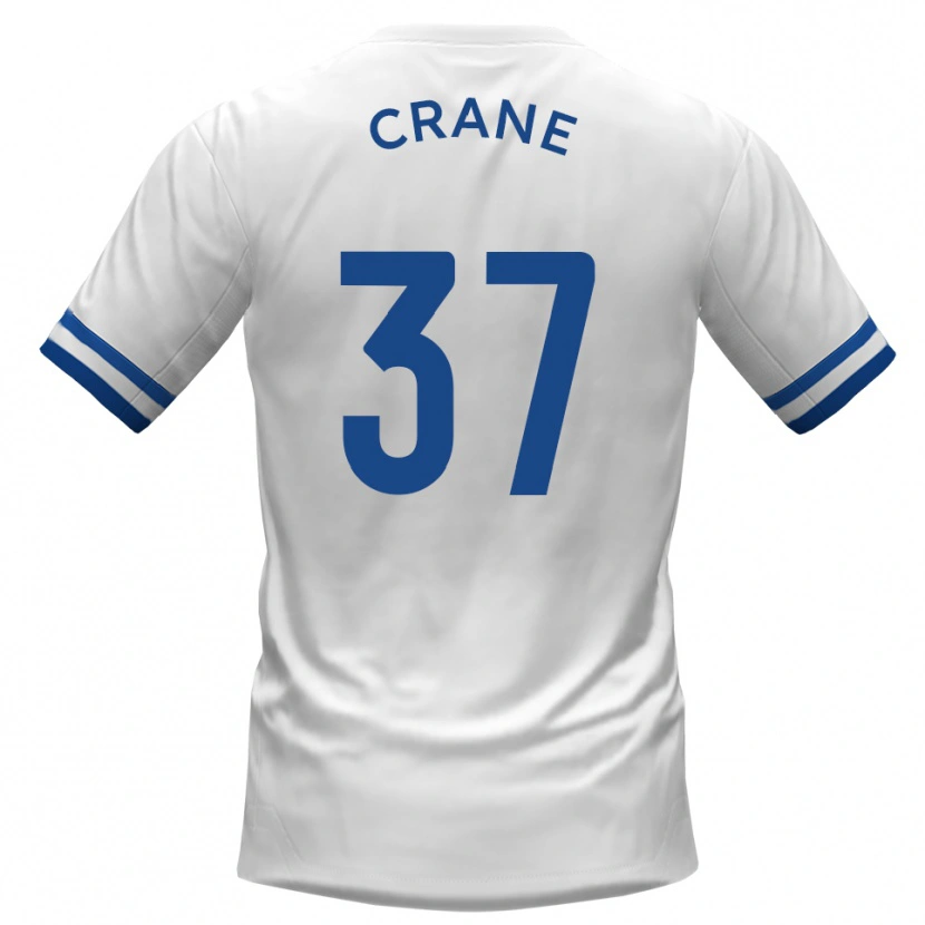 Danxen Kinderen Nick Crane #37 Wit Blauw Uitshirt Uittenue 2025/26 T-Shirt