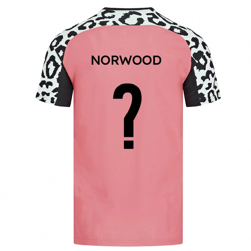 Danxen Kinderen Bea Norwood #0 Roze Zwart Uitshirt Uittenue 2025/26 T-Shirt