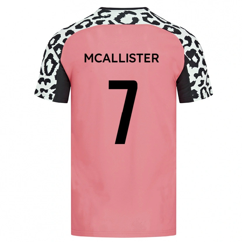 Danxen Kinderen Kyle Mcallister #7 Roze Zwart Uitshirt Uittenue 2025/26 T-Shirt