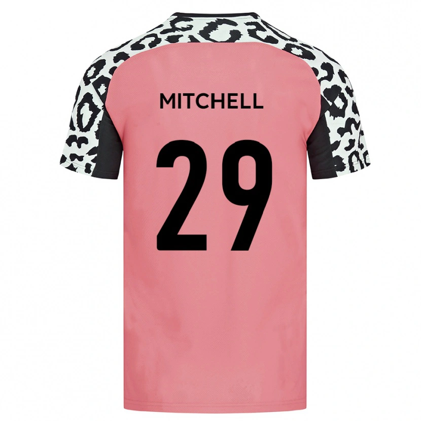 Danxen Kinderen Kairo Mitchell #29 Roze Zwart Uitshirt Uittenue 2025/26 T-Shirt