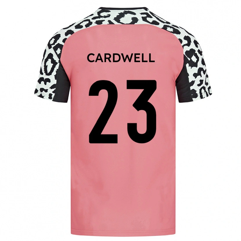 Danxen Kinderen Harry Cardwell #23 Roze Zwart Uitshirt Uittenue 2025/26 T-Shirt