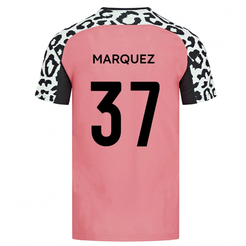 Danxen Kinderen Jose Marquez #37 Roze Zwart Uitshirt Uittenue 2025/26 T-Shirt