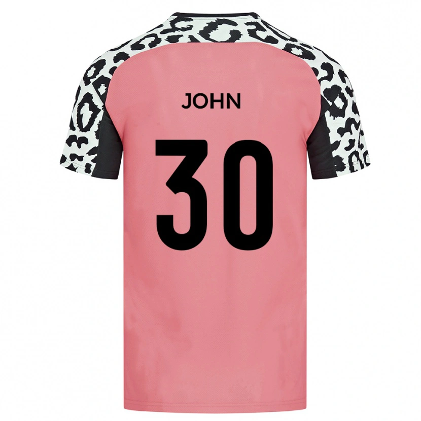 Danxen Kinderen Dylan John #30 Roze Zwart Uitshirt Uittenue 2025/26 T-Shirt