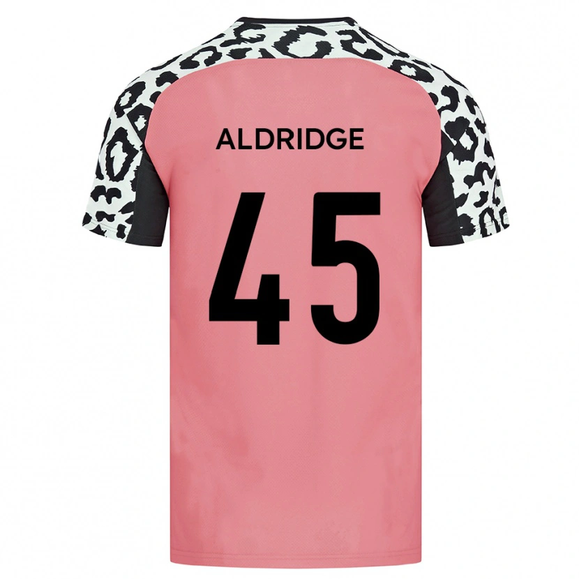 Danxen Kinderen Jesse Aldridge #45 Roze Zwart Uitshirt Uittenue 2025/26 T-Shirt