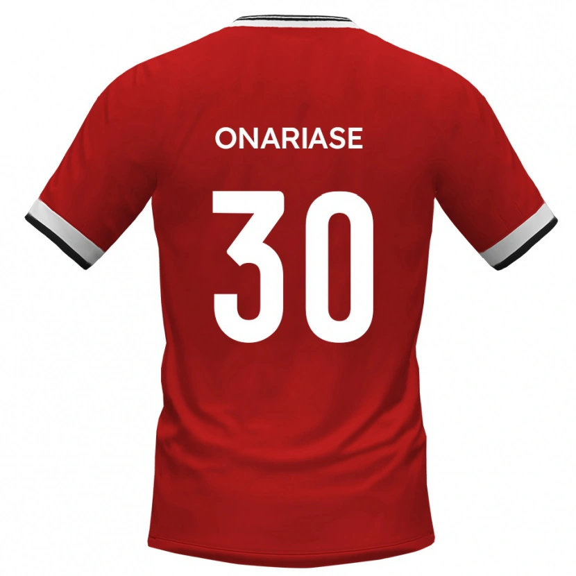 Danxen Kinderen Emmanuel Onariase #30 Wit Zwart Uitshirt Uittenue 2025/26 T-Shirt