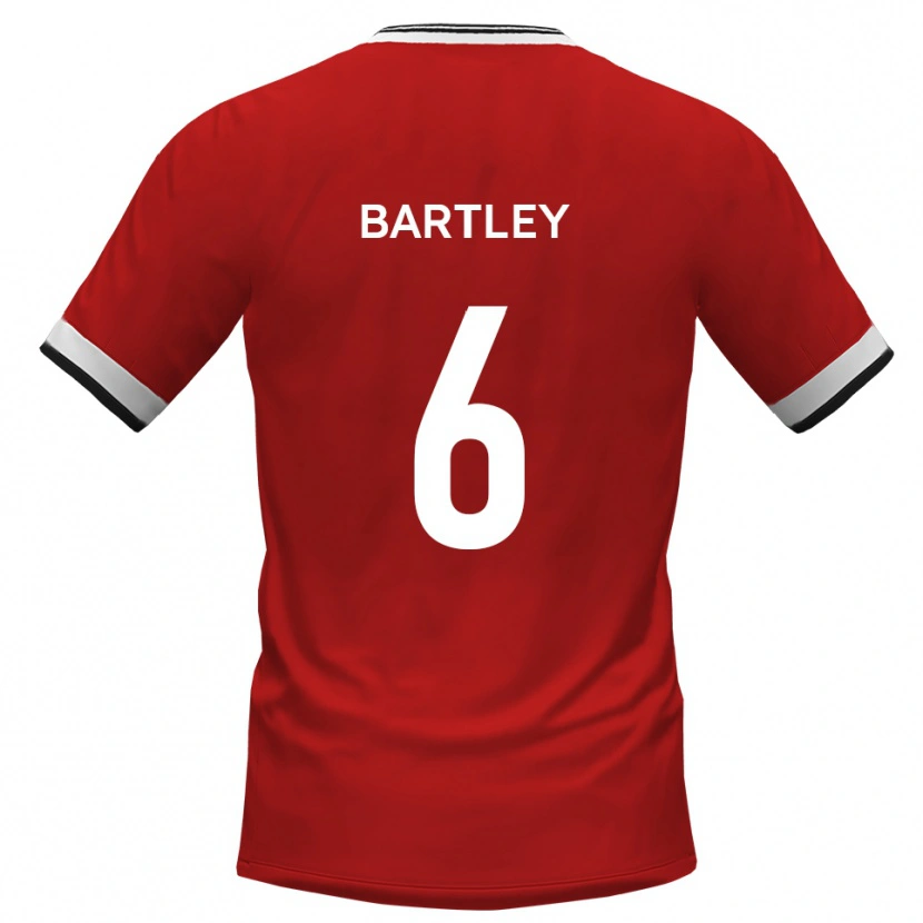 Danxen Kinderen Ryan Bartley #6 Wit Zwart Uitshirt Uittenue 2025/26 T-Shirt