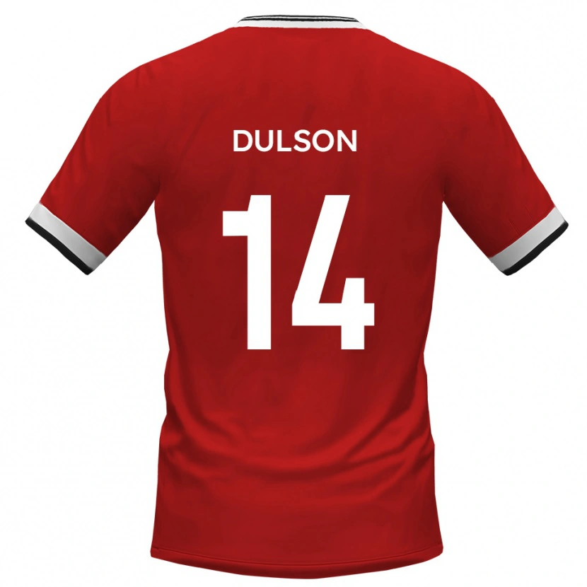 Danxen Kinderen Liam Dulson #14 Wit Zwart Uitshirt Uittenue 2025/26 T-Shirt