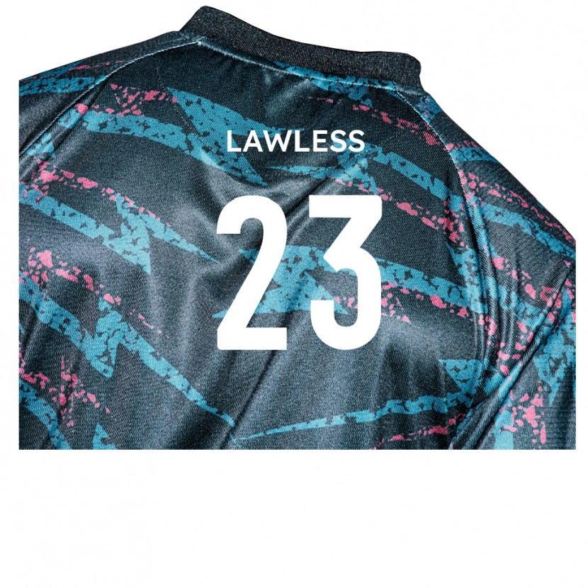 Danxen Kinderen Conor Lawless #23 Zwart Marine Uitshirt Uittenue 2025/26 T-Shirt
