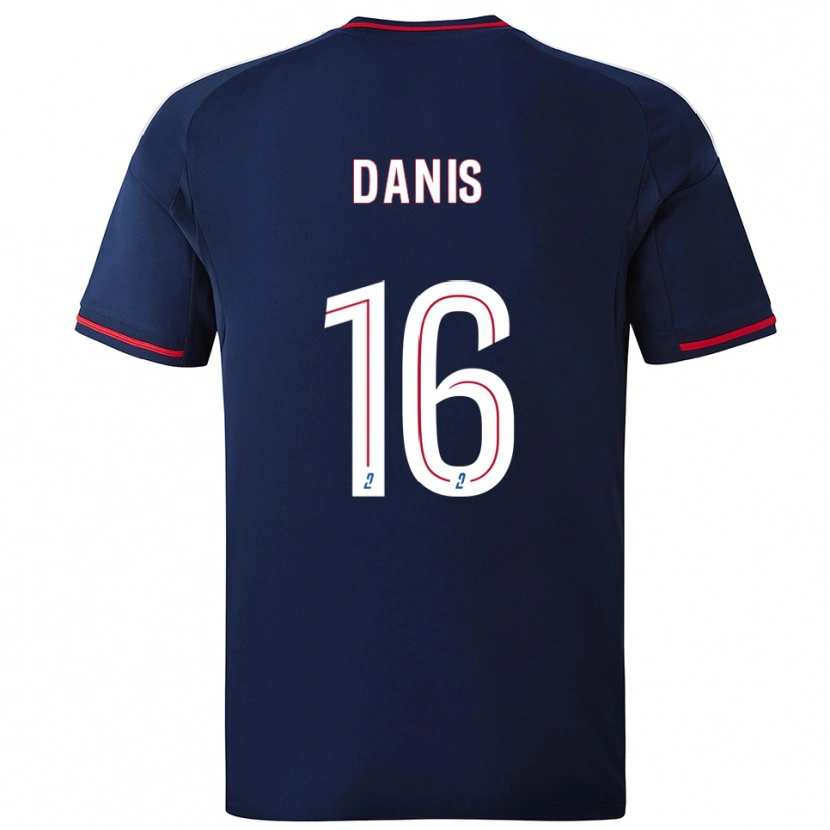 Danxen Kinderen Adrien Danis #16 Marine Rood Uitshirt Uittenue 2025/26 T-Shirt