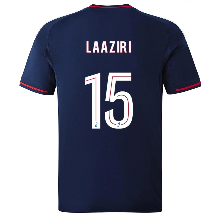 Danxen Kinderen Achraf Laâziri #15 Marine Rood Uitshirt Uittenue 2025/26 T-Shirt