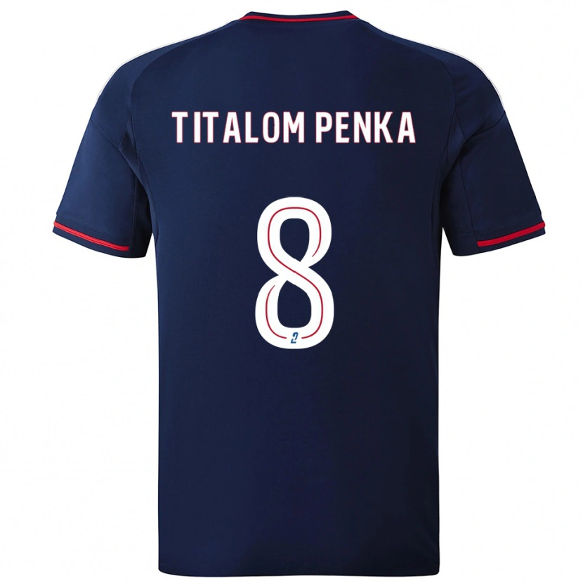 Danxen Kinderen Edwin Titalom Penka #8 Marine Rood Uitshirt Uittenue 2025/26 T-Shirt