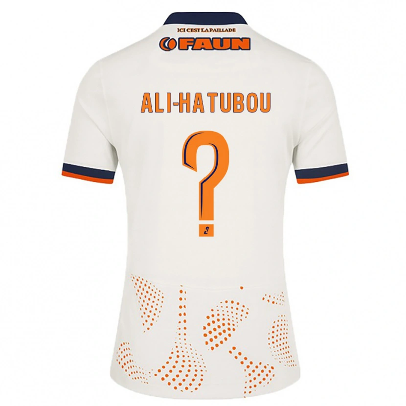 Danxen Kinderen Fayad Ali-Hatubou #0 Wit Oranje Uitshirt Uittenue 2025/26 T-Shirt