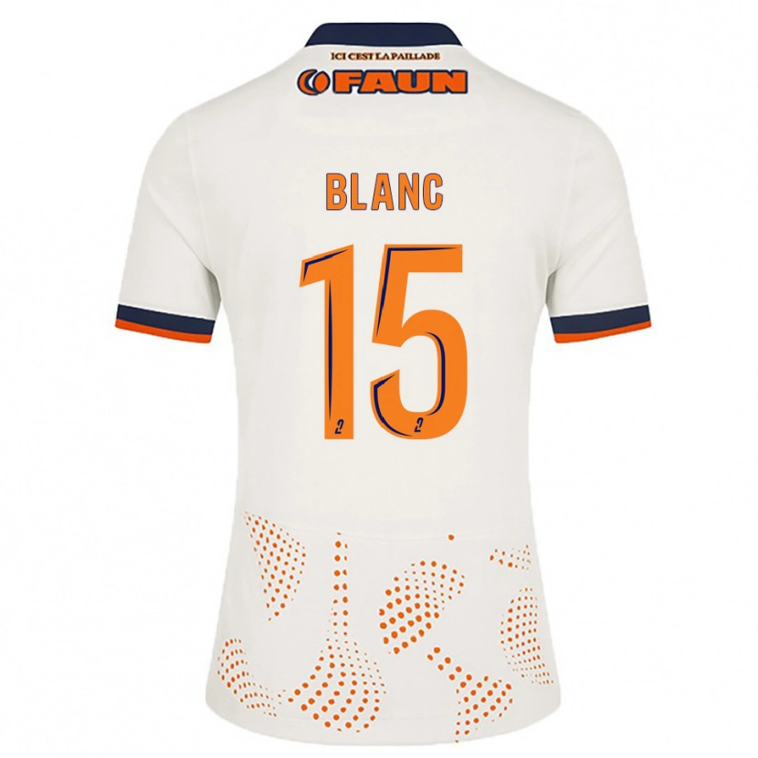 Danxen Kinderen Cyrielle Blanc #15 Wit Oranje Uitshirt Uittenue 2025/26 T-Shirt