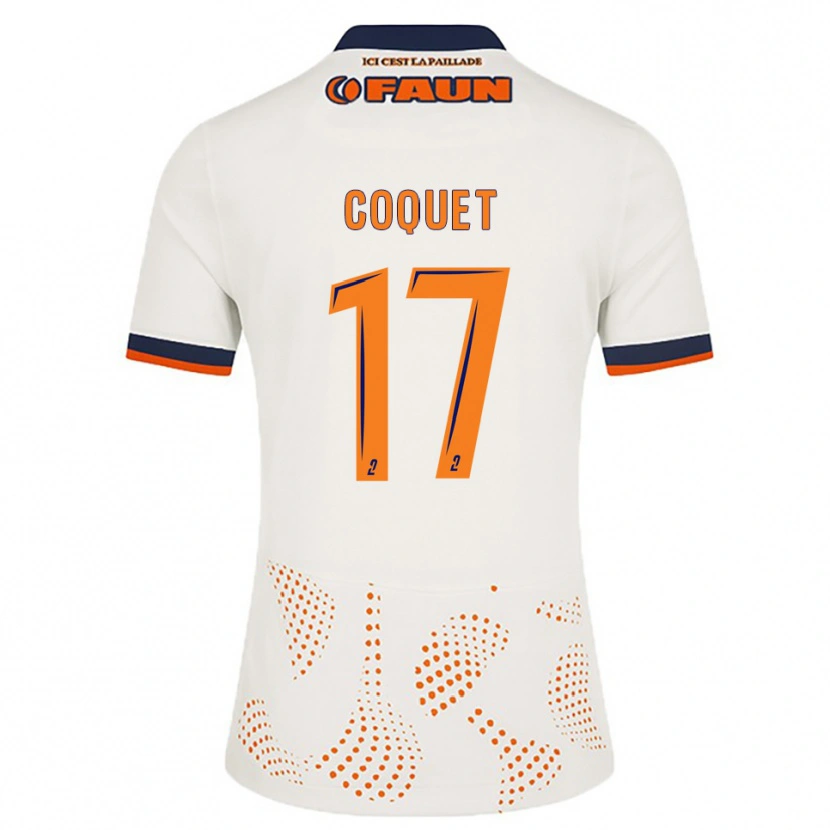 Danxen Kinderen Judith Coquet #17 Wit Oranje Uitshirt Uittenue 2025/26 T-Shirt