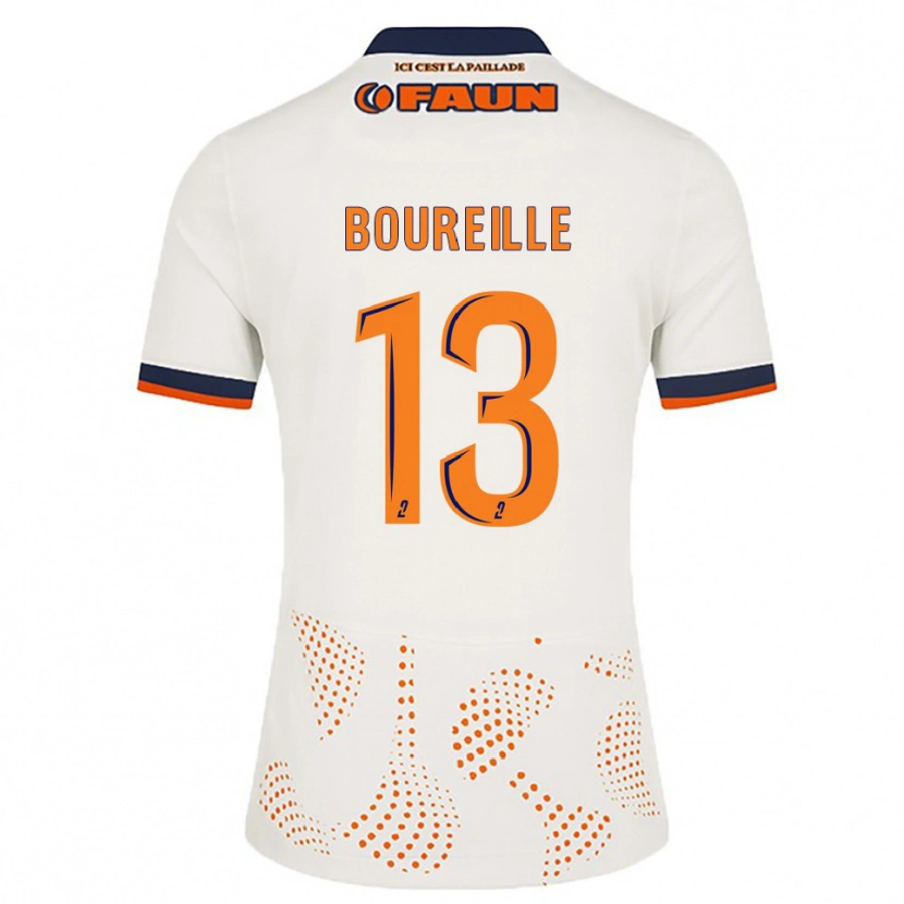 Danxen Kinderen Celeste Boureille #13 Wit Oranje Uitshirt Uittenue 2025/26 T-Shirt