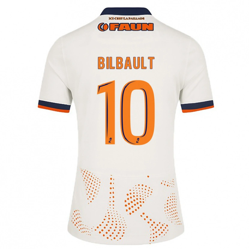 Danxen Kinderen Charlotte Bilbault #10 Wit Oranje Uitshirt Uittenue 2025/26 T-Shirt