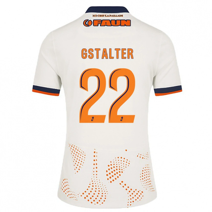 Danxen Kinderen Lola Gstalter #22 Wit Oranje Uitshirt Uittenue 2025/26 T-Shirt