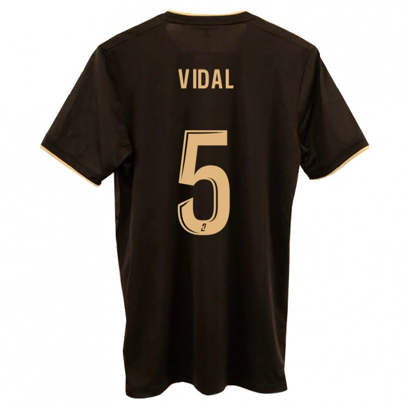 Danxen Kinderen Clément Vidal #5 Blauw Rood Uitshirt Uittenue 2025/26 T-Shirt