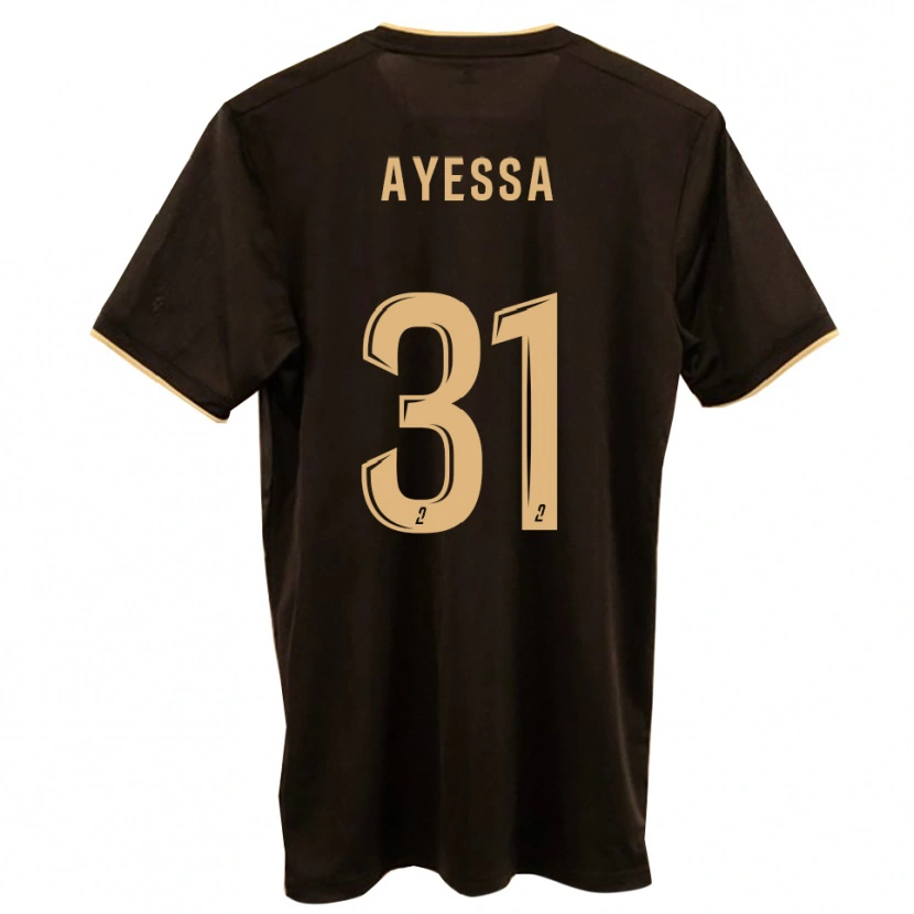 Danxen Kinderen Jésah Ayessa #31 Blauw Rood Uitshirt Uittenue 2025/26 T-Shirt