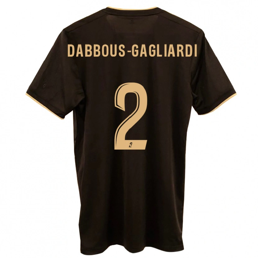Danxen Kinderen Yanis Dabbous-Gagliardi #2 Blauw Rood Uitshirt Uittenue 2025/26 T-Shirt
