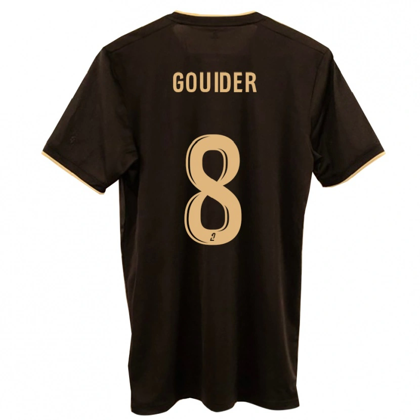 Danxen Kinderen Yanis Gouider #8 Blauw Rood Uitshirt Uittenue 2025/26 T-Shirt