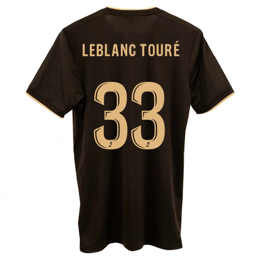 Danxen Kinderen Wolo Leblanc Touré #33 Blauw Rood Uitshirt Uittenue 2025/26 T-Shirt