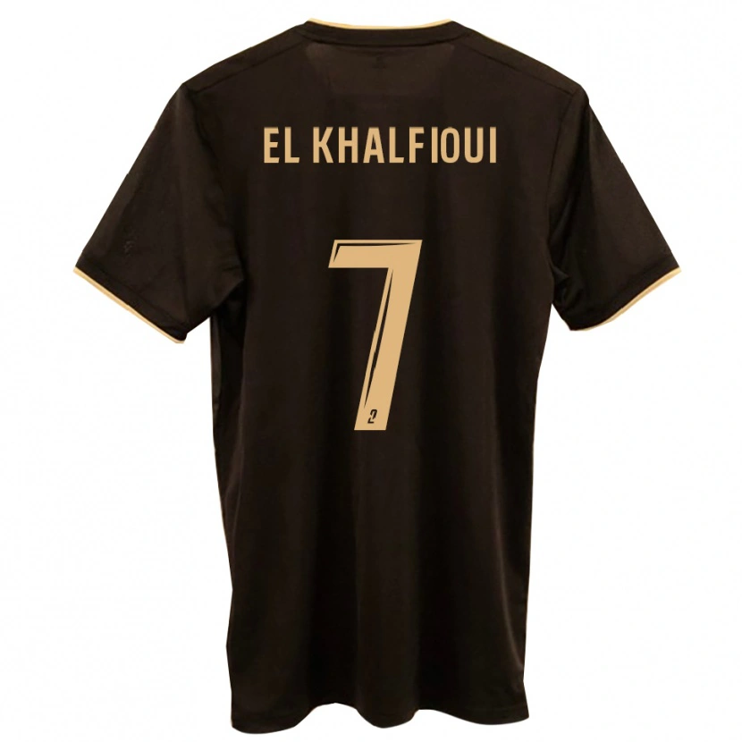 Danxen Kinderen Zakari El Khalfioui #7 Blauw Rood Uitshirt Uittenue 2025/26 T-Shirt