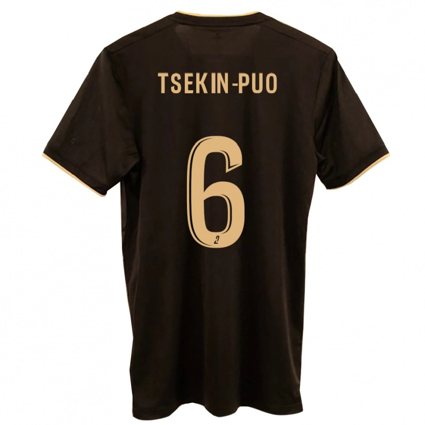Danxen Kinderen Lenny Tsekin-Puo #6 Blauw Rood Uitshirt Uittenue 2025/26 T-Shirt
