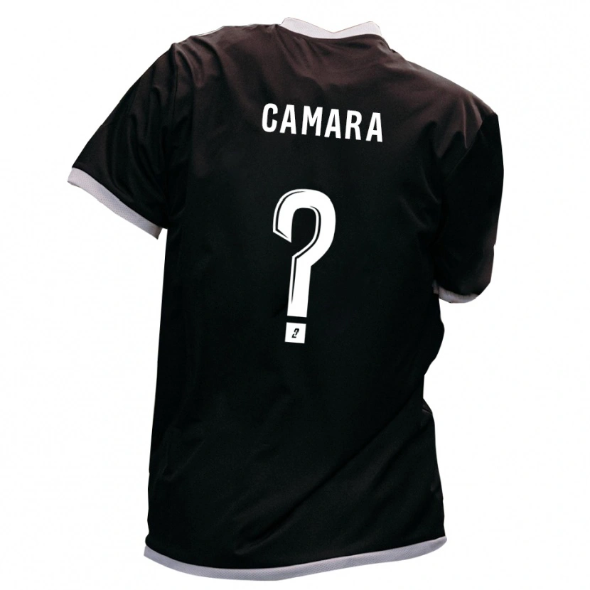 Danxen Kinderen Mamadou Camara #0 Zwart Goud Uitshirt Uittenue 2025/26 T-Shirt