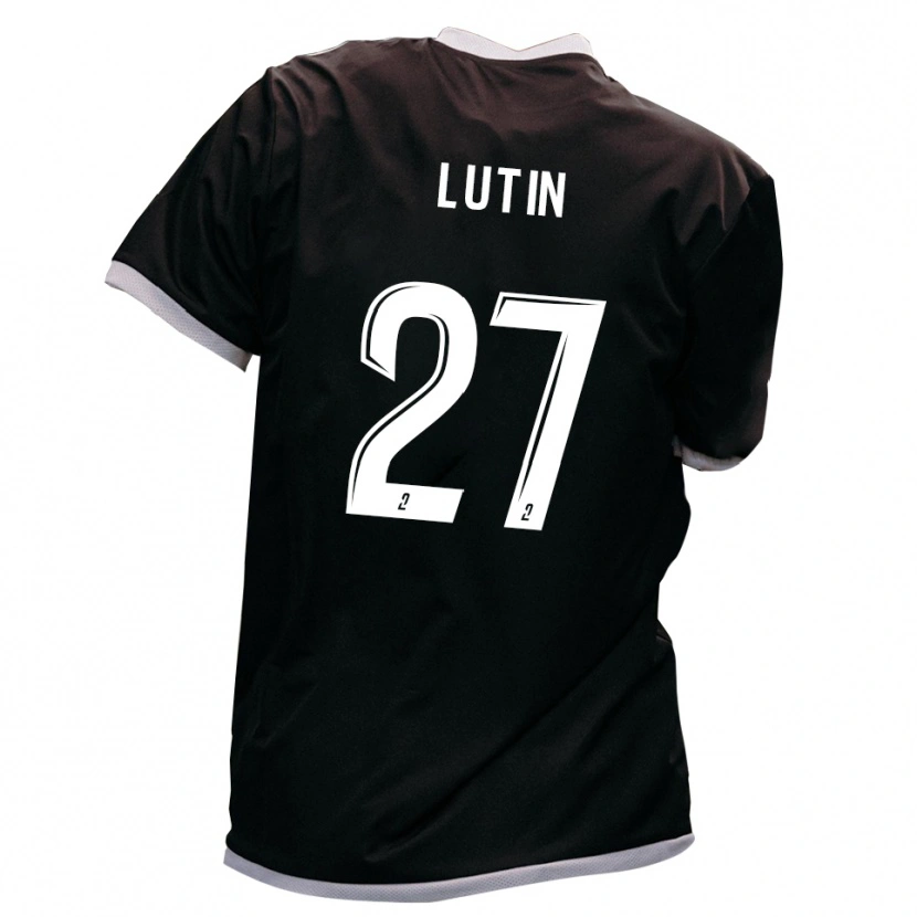 Danxen Kinderen Rayan Lutin #27 Zwart Goud Uitshirt Uittenue 2025/26 T-Shirt