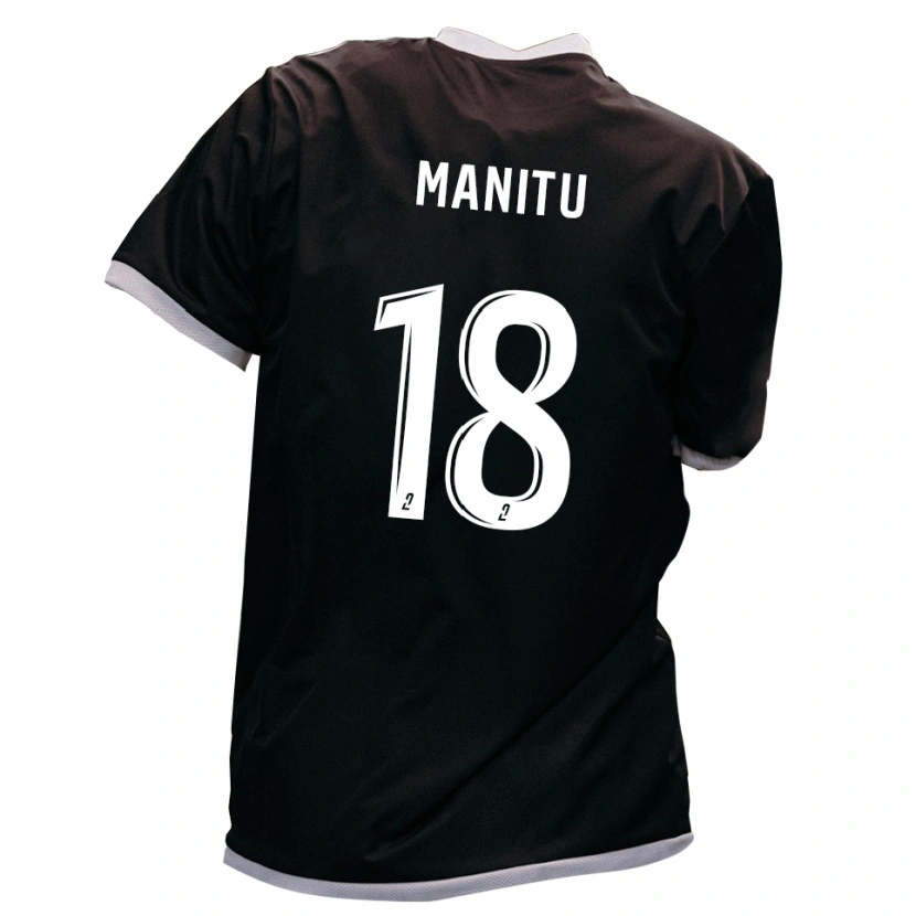 Danxen Kinderen Messy Manitu #18 Zwart Goud Uitshirt Uittenue 2025/26 T-Shirt