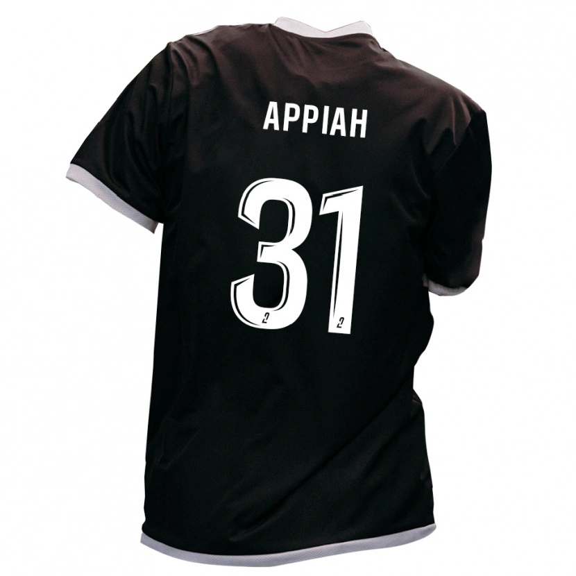 Danxen Kinderen Arvin Appiah #31 Zwart Goud Uitshirt Uittenue 2025/26 T-Shirt