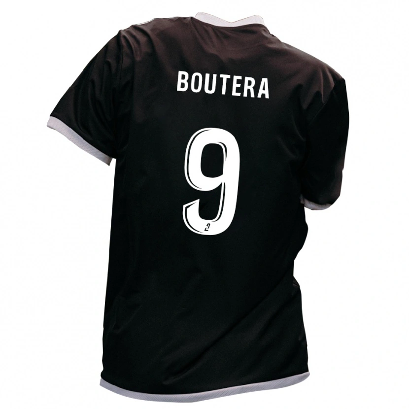 Danxen Kinderen Karim Boutera #9 Zwart Goud Uitshirt Uittenue 2025/26 T-Shirt