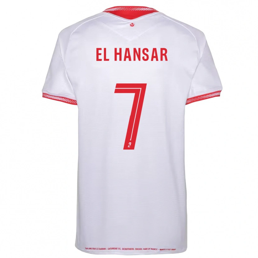 Danxen Kinderen Chafik El Hansar #7 Zwart Rood Uitshirt Uittenue 2025/26 T-Shirt