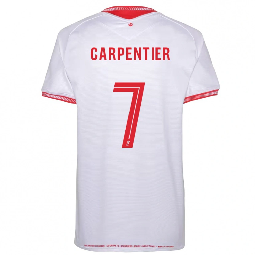 Danxen Kinderen Quentin Carpentier #7 Zwart Rood Uitshirt Uittenue 2025/26 T-Shirt