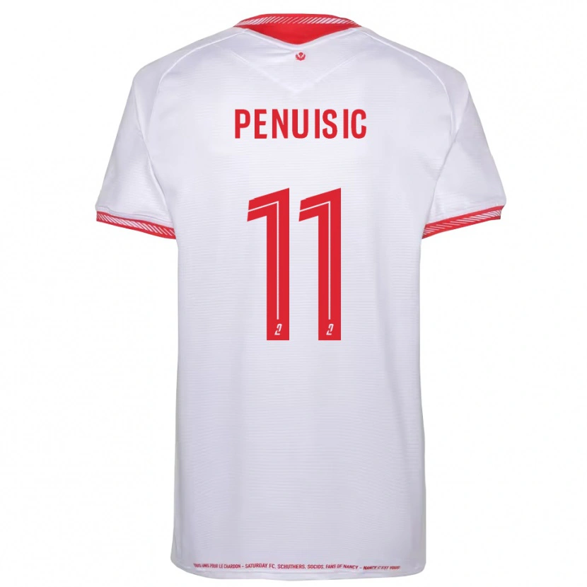 Danxen Kinderen Alvin Pénuisic #11 Zwart Rood Uitshirt Uittenue 2025/26 T-Shirt