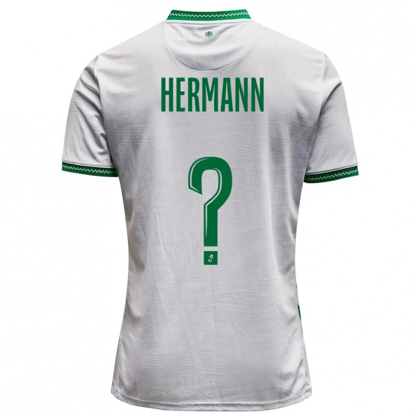 Danxen Kinderen Laura Hermann #0 Wit Groen Uitshirt Uittenue 2025/26 T-Shirt